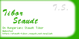 tibor staudt business card